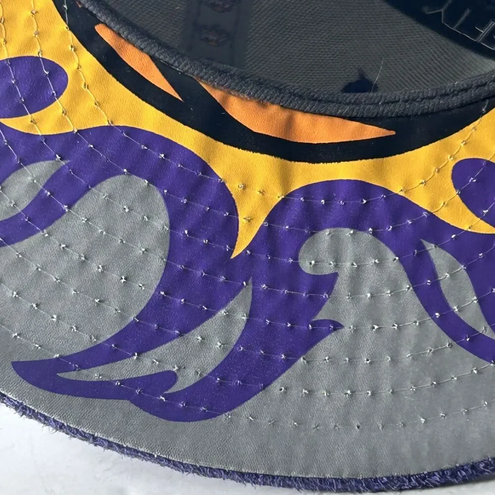 Phoenix Suns New Era 59Fifty  73/4 Fitted Hat Cap Purple Orange Flame Logo NBA